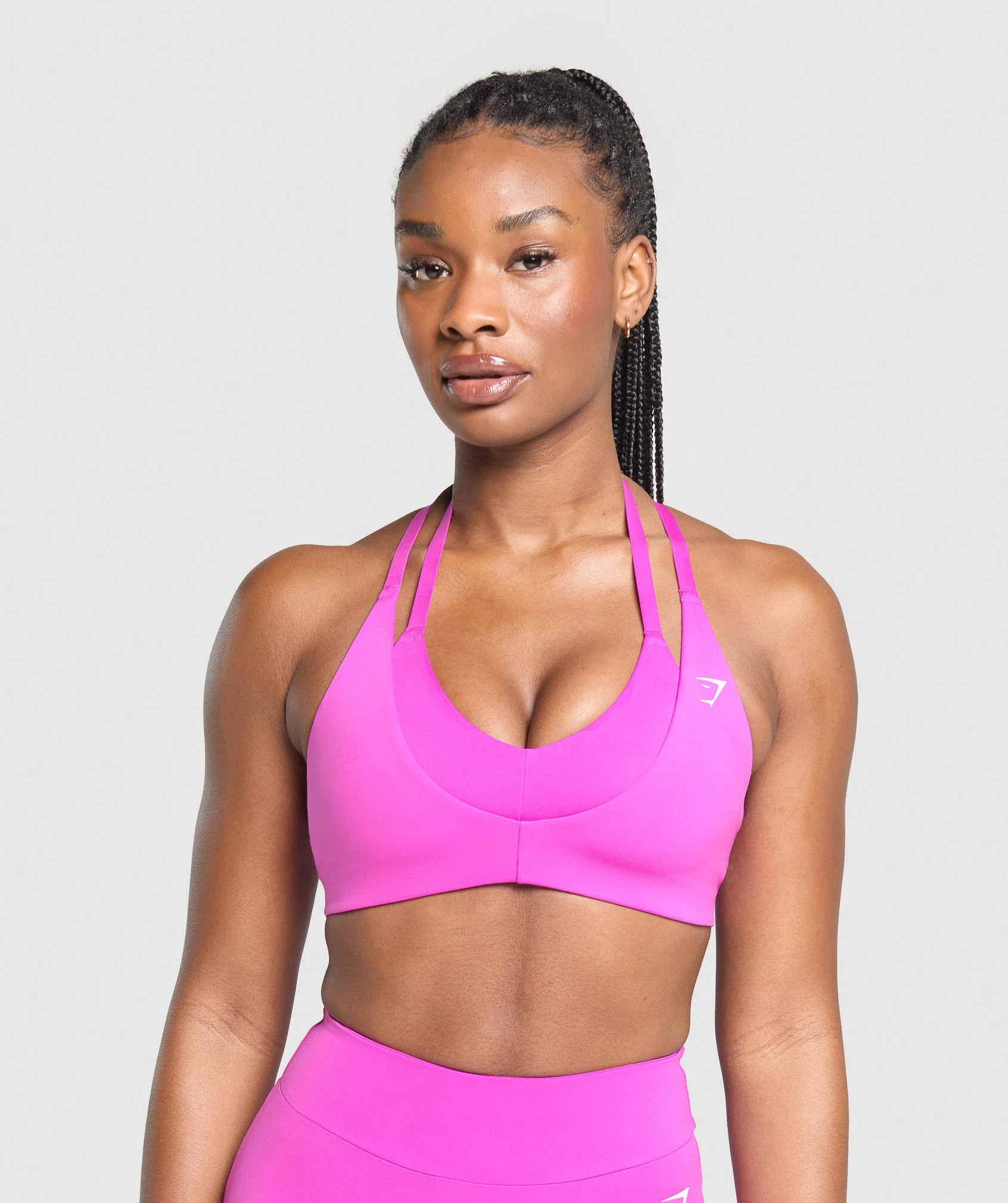 Gymshark Reps T Back Sports Bra - Vibrant Pink | Gymshark US
