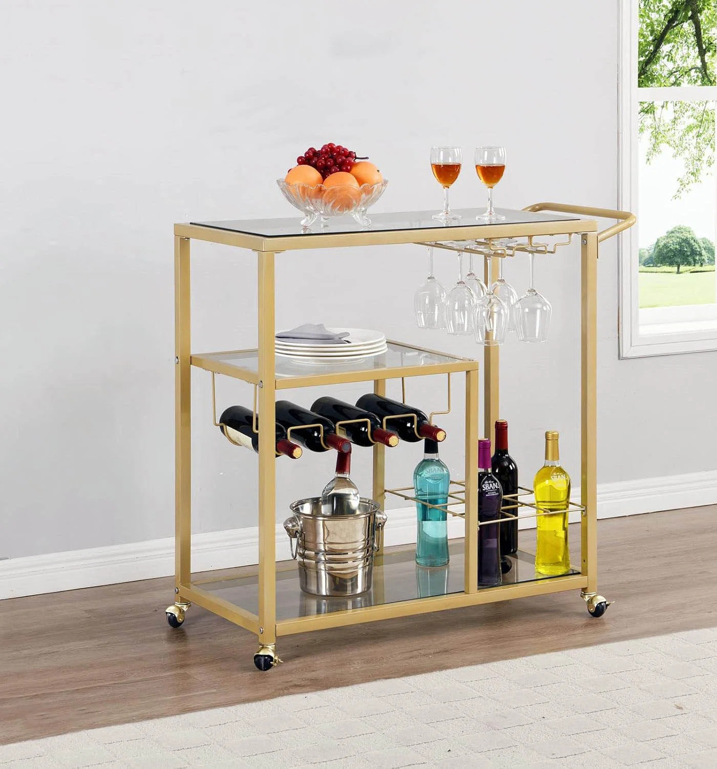 Rolling Bar Carts With Wheels | Wayfair North America