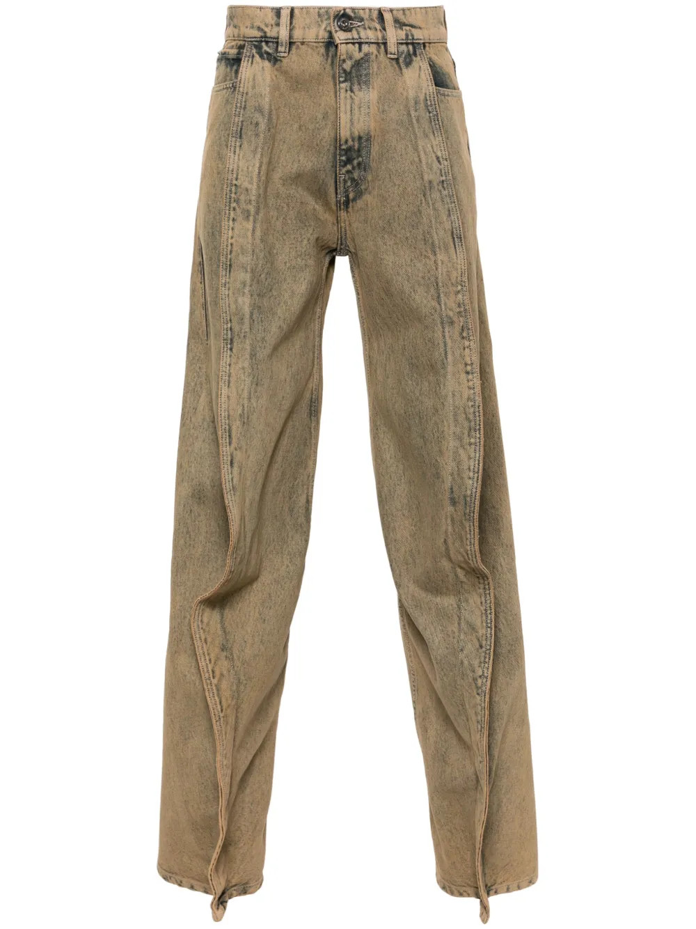 Y/Project Evergreen Banana Jeans | Neutrals | FARFETCH | Farfetch Global