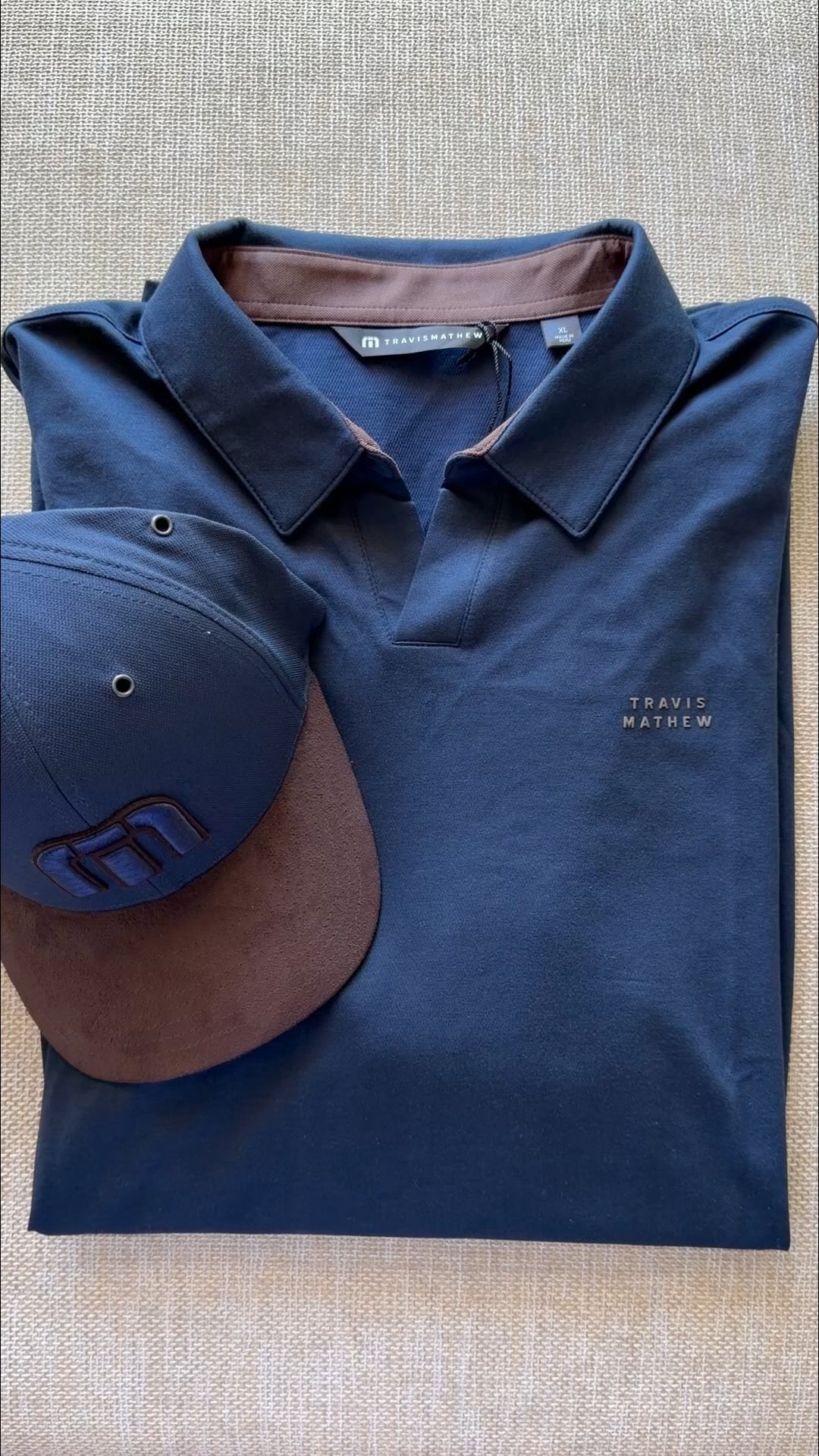 Gifts for him! Love this hat and polo shirt combo as a nice gift set for him. 

Such a nice looking hat that he’ll love and won’t want to return. Love the navy and chocolate brown color combo, brown suede bill and 3D embroidery. There’s also a navy and brown polo shirt that matches the hat and makes such a nice set to give as a gift. The stretch knit shorts are really nice too. My husband loves all three of these items from Travis Mathew! 

Gifts for him, gifts for husband, gifts for dad, gifts for son, gifts for son in law, gifts for father in law, gifts for grandson, gifts for friend, baseball hat, baseball cap 

#LTKFindsUnder100 #LTKGiftGuide #LTKMens