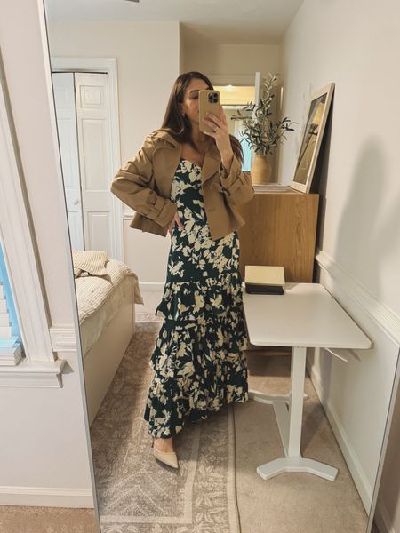 rainy day baby shower outfit - recently postpartum and this one worked well! my exact color is from last season but linked this year’s similar color / patterns. 