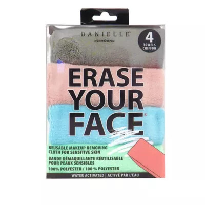 Erase Your Face 4-Pack Reusable Makeup Removing Cloth for Sensitive Skin | Bed Bath & Beyond | Bed Bath & Beyond