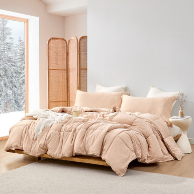 Hot Days Cool Nights - Coma Inducer® Oversized Comforter Set - Apricot | Coma Inducer