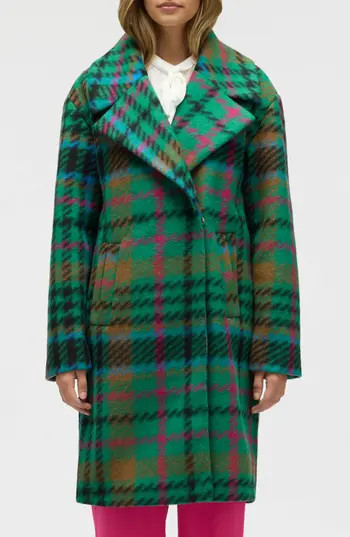 NVLT Notch Lapel Felted Coat in Apple Green at Nordstrom Rack, Size X-Small | Nordstrom Rack