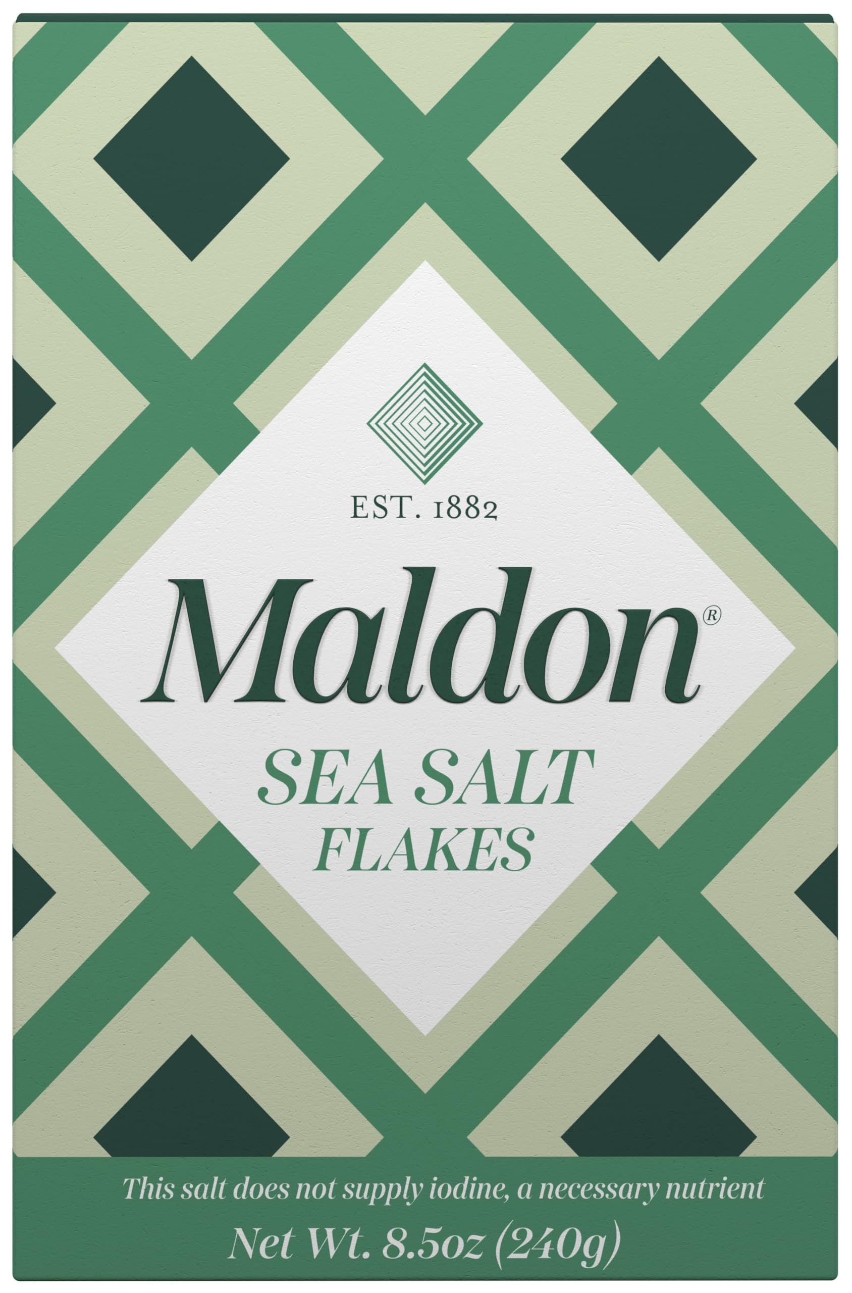 Maldon Salt, Sea Salt Flakes, 8.5 oz (240 g), Kosher, Natural, Unique Gourmet Pyramid Shaped Salt... | Amazon (US)