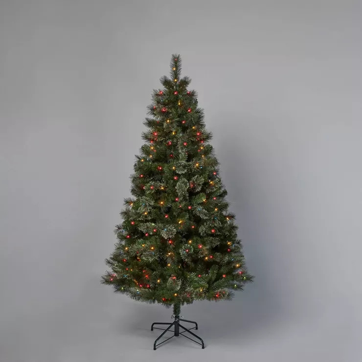 6' Pre-Lit Traditional Virginia Pine Artificial Christmas Tree Multicolor Lights - Wondershop™ | Target