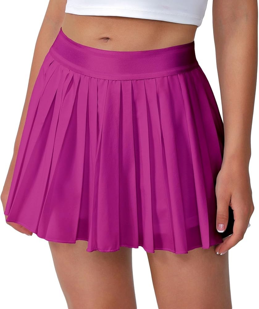 Women's Pleated Tennis Skirt-Flowy Athletic Design,Suitable for Golf, Skater, Running Sports | Amazon (US)