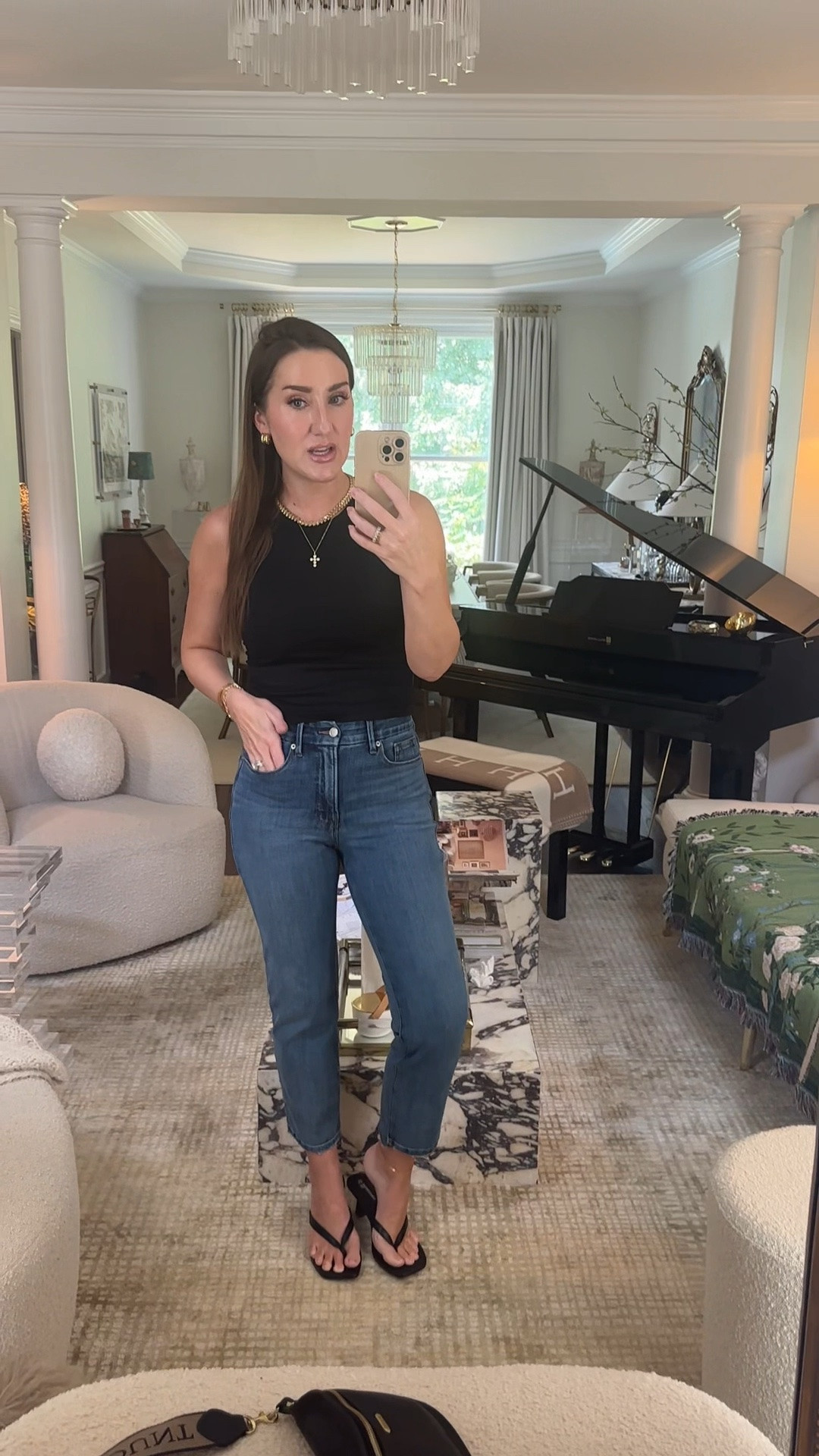 The best affordable find!! These tank tops are incredible quality and the fit is amazing. 
Tank tops (m) size up
Jeans run tts 27
⭐️ Code “Tiffanyd”to save 20% on jewelry

#LTKootd