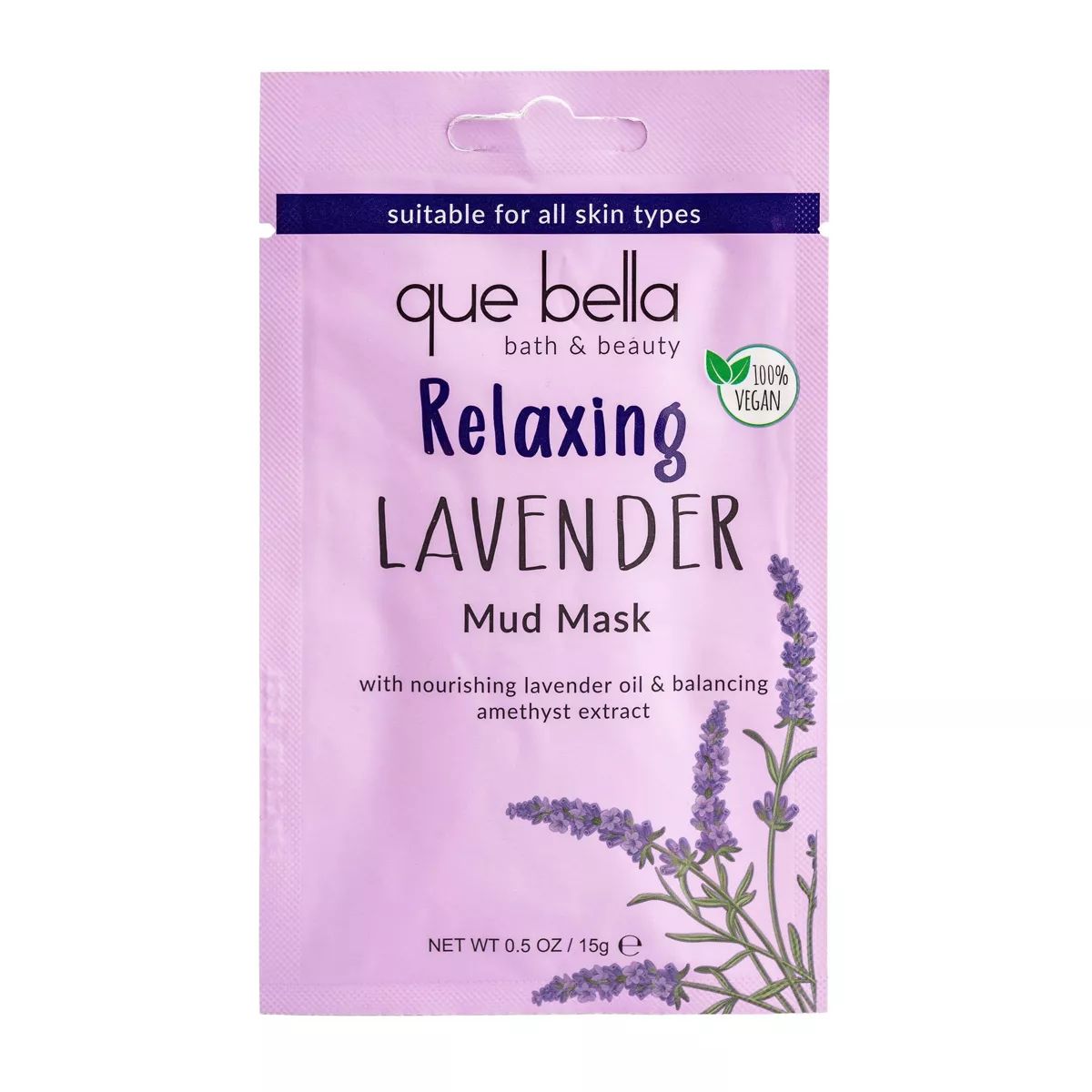 Que Bella Relaxing Lavender Mud Mask - 0.5oz | Target