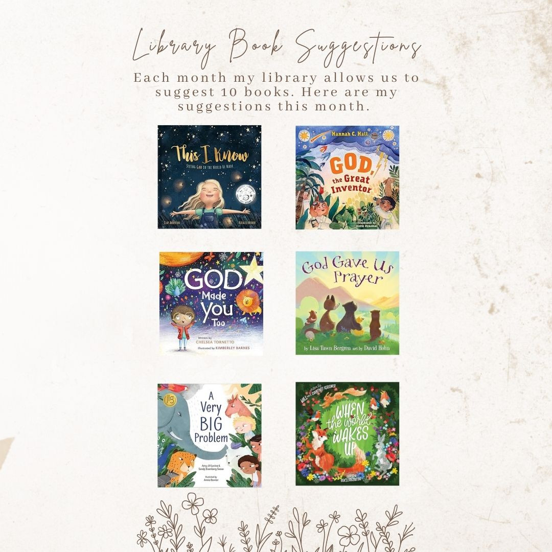 My monthly list of book suggestions for my local library, December 204. 

These are Christian based books for kids.  

 #LTKKids #LTKFamily