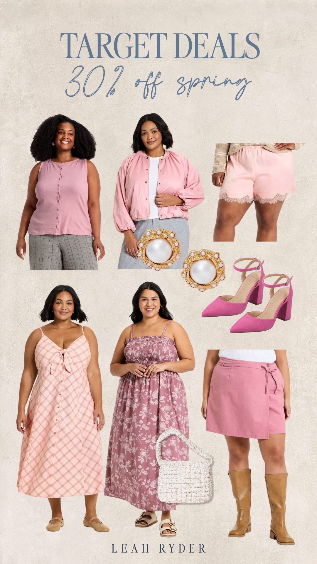 Target is making spring shopping way too easy right now… 30% off and all the prettiest pinks and soft feminine pieces are included. I’m loving how everything feels light, flattering, and just really fun to style for the season ahead. These are the kind of pieces you can dress up or down without overthinking it. If you’ve been wanting to add a little color into your wardrobe, this is such a good time to grab them.

#LTKPlusSize #LTKSaleAlert