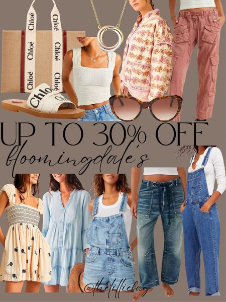 Bloomingdale’s sale! Up to 30% off awesome brands including Free People, Prada, Chloe and more. 

20% off orders $100+ 
25% off orders $250+
30% off orders $500+

Designer. Spring outfit. Denim. Free people. Overalls. Dress. Summer outfit. Sandals. 

#LTKfindsunder100 #LTKstyletip #LTKsalealert