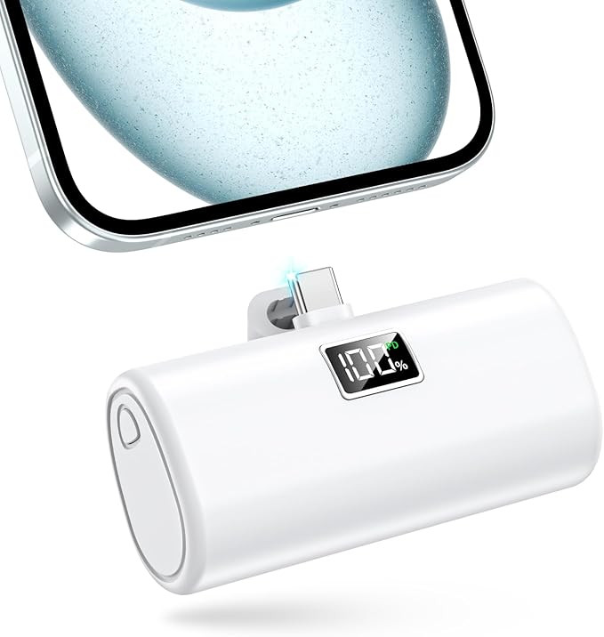 Portable Charger for iPhone 15 Power Bank, 6000mAh USB-C Portable Phone Charger with Fast Chargin... | Amazon (US)