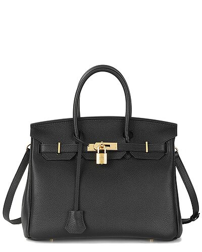 Top-Grain Large Leather Satchel | Gilt & Gilt City