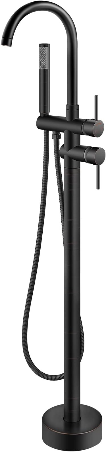 Aolemi Oil Rubbed Bronze Freestanding Bathtub Faucet Floor Mount Tub Filler Swivel Spout Standing... | Amazon (US)