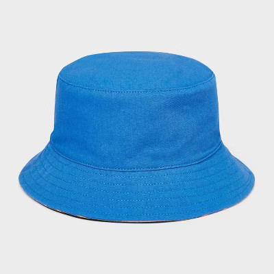 Baby Reversible Bucket Hat - Cat & Jack™ Blue | Target