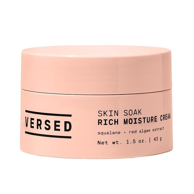 Versed Skin Soak Rich Moisture Face Cream - Daily Facial Moisturizer with Squalane Oil, Hyaluroni... | Amazon (US)