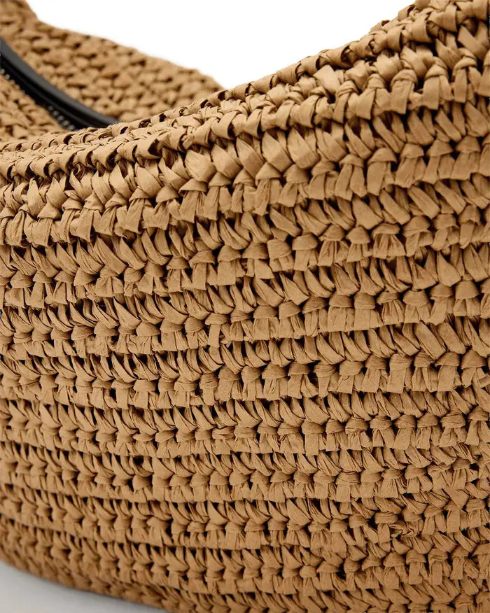 Luna Woven Straw Shoulder Bag | Nordstrom