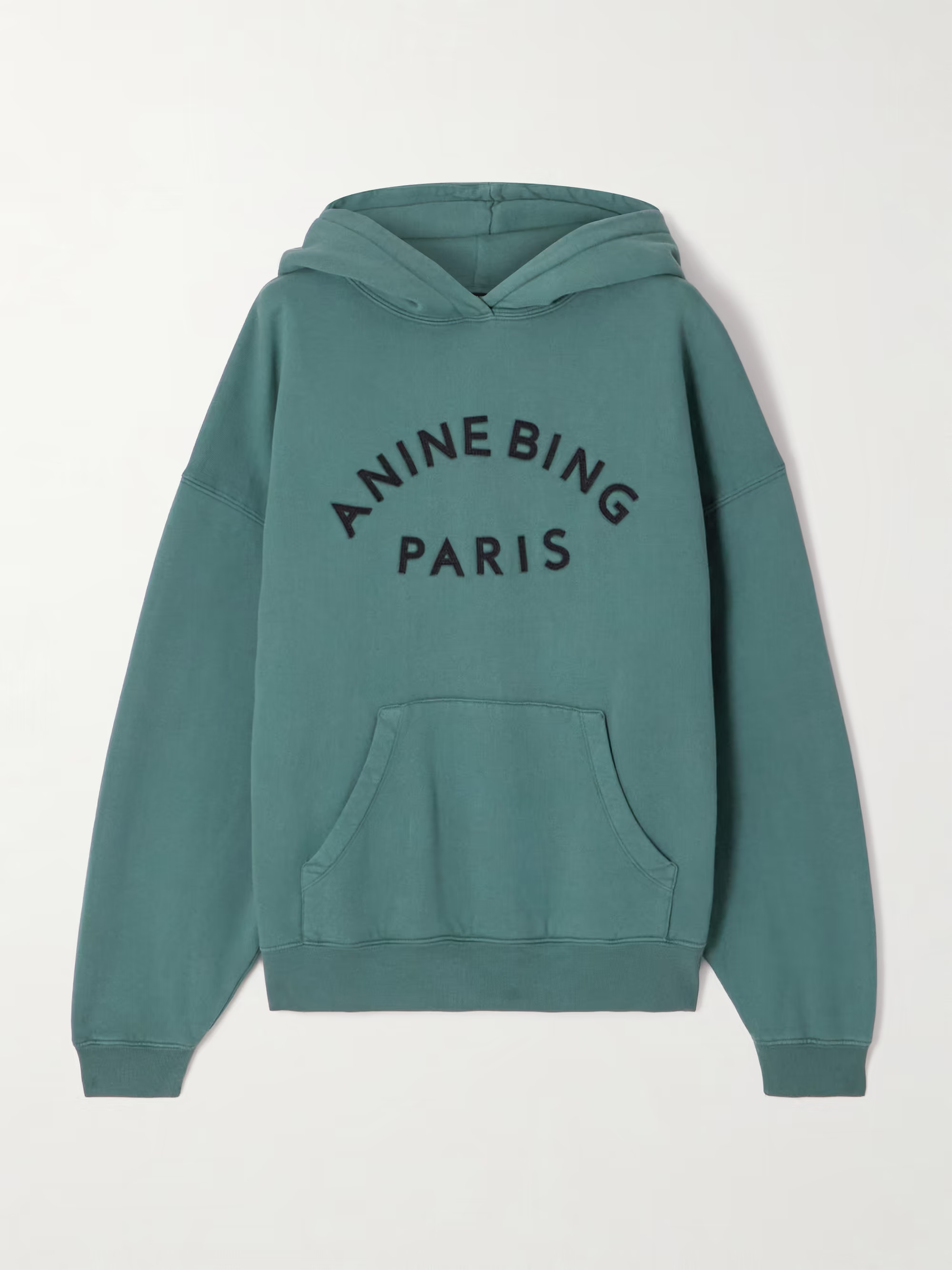 Harvey appliquéd cotton-fleece hoodie | NET-A-PORTER (UK & EU)
