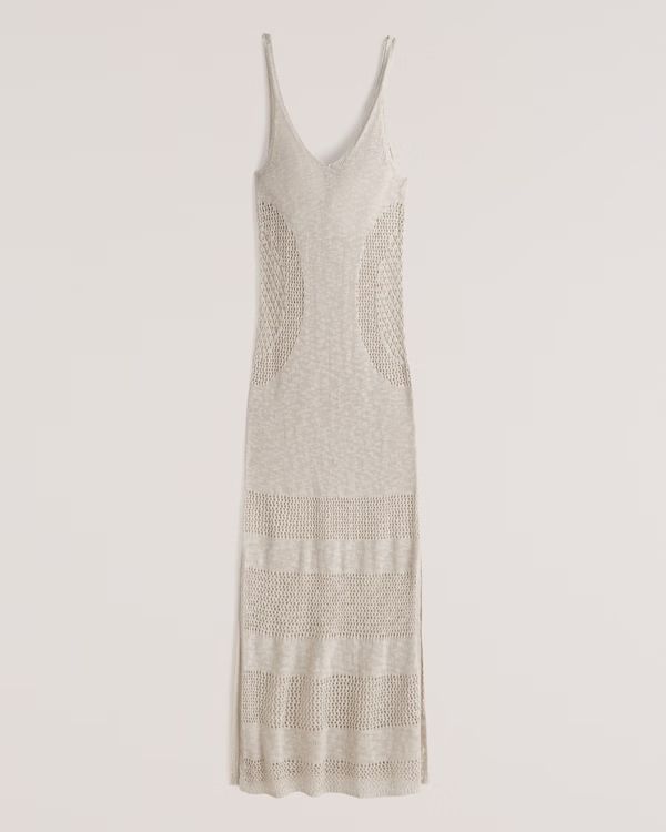 Crochet Beach Midi Dress Coverup | Abercrombie & Fitch (US)