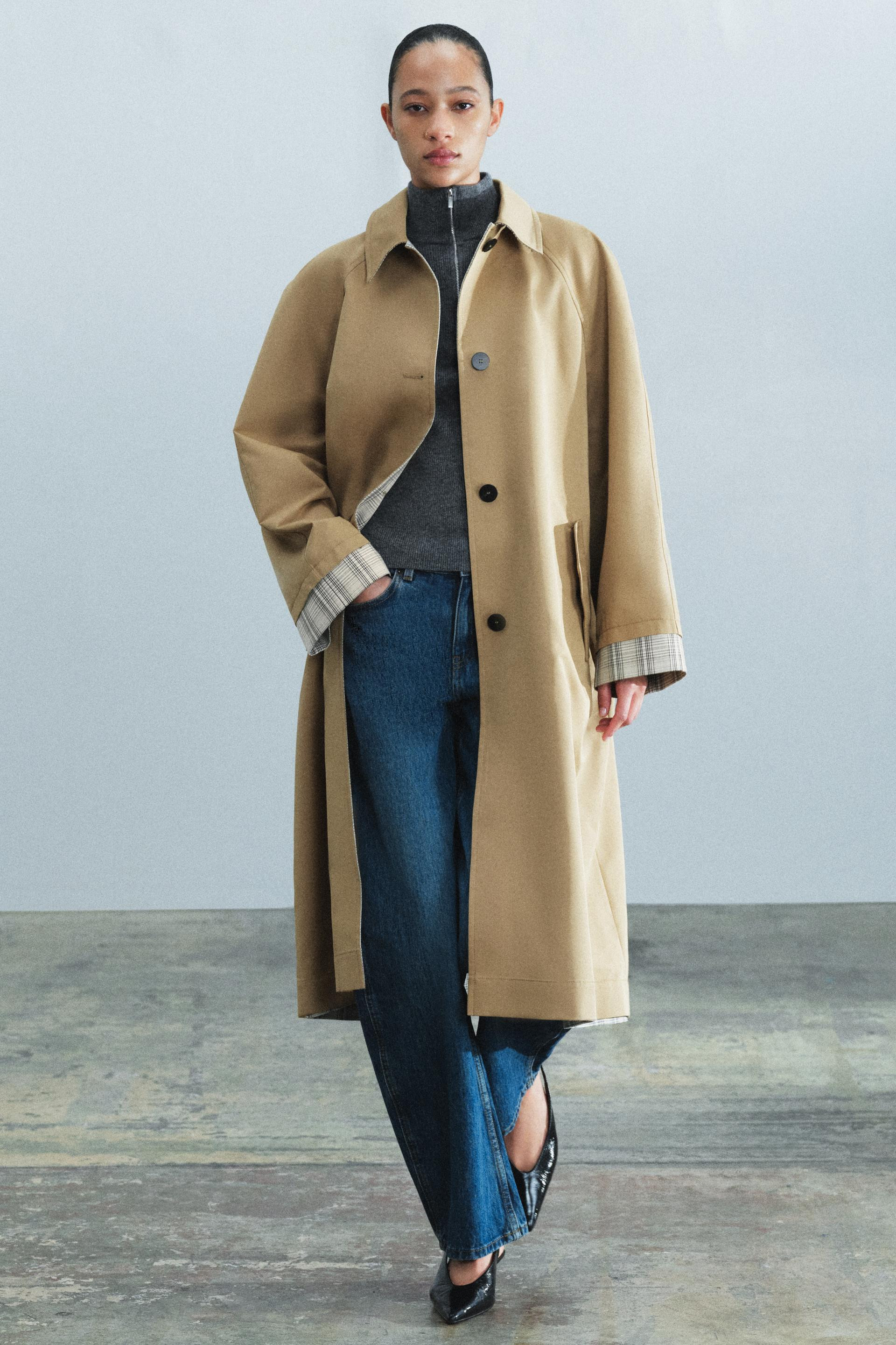Zara - Midi Trench Zw Collection - Women - Dark Camel - Women | Zara US