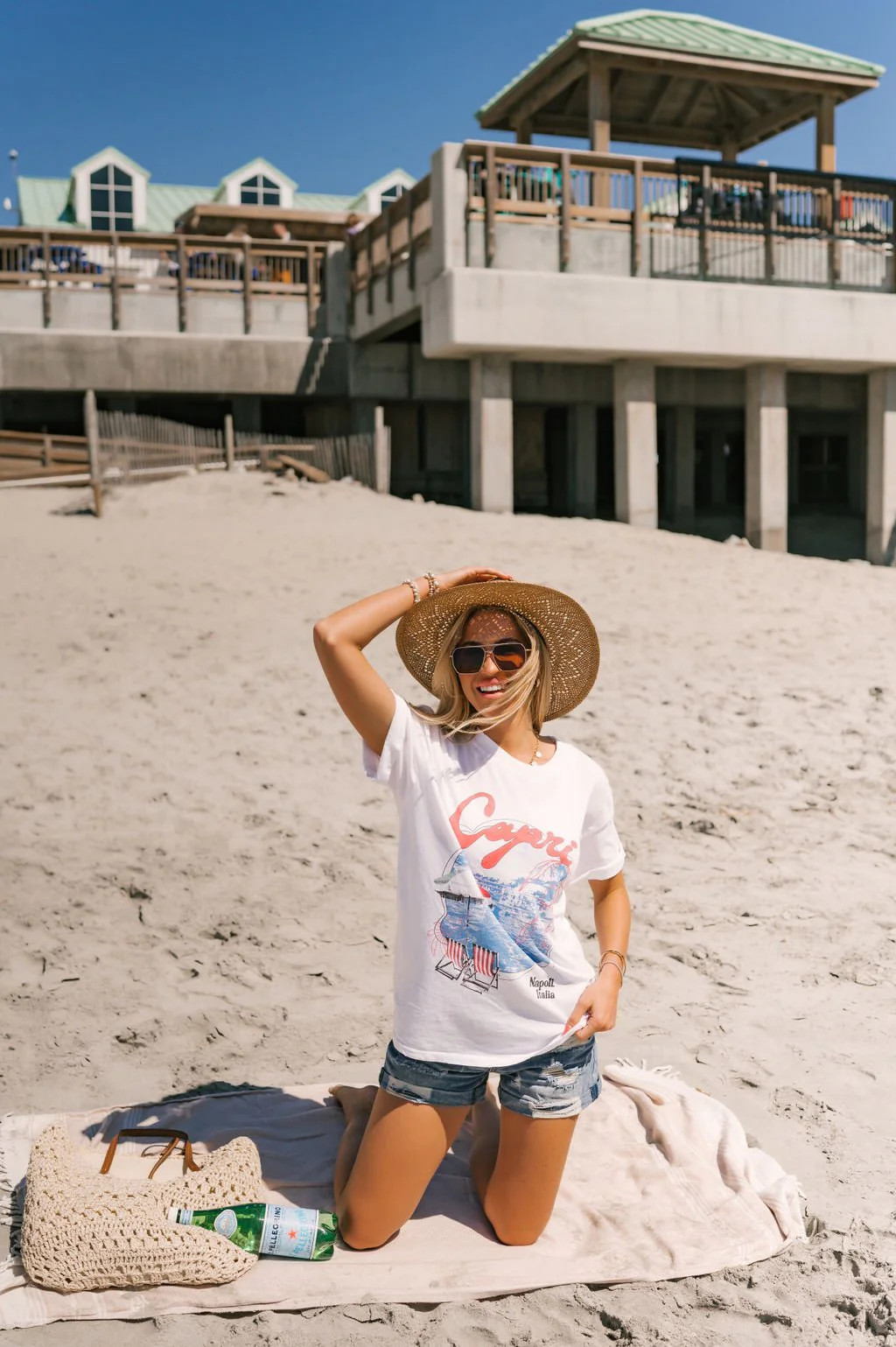 Girl Dangerous White Capri Graphic Tee | Magnolia Boutique