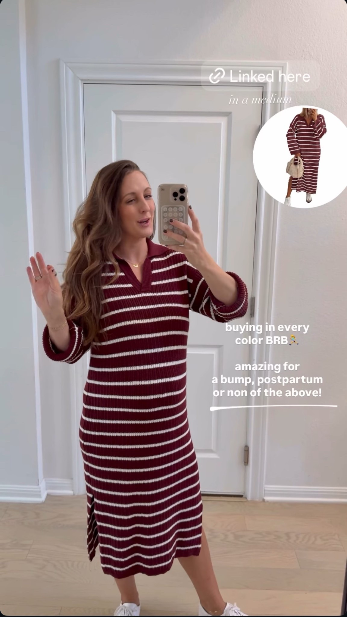 Love this sweater dress for with a bump, postpartum, or none of the above!

#LTKFindsUnder50 #LTKBump