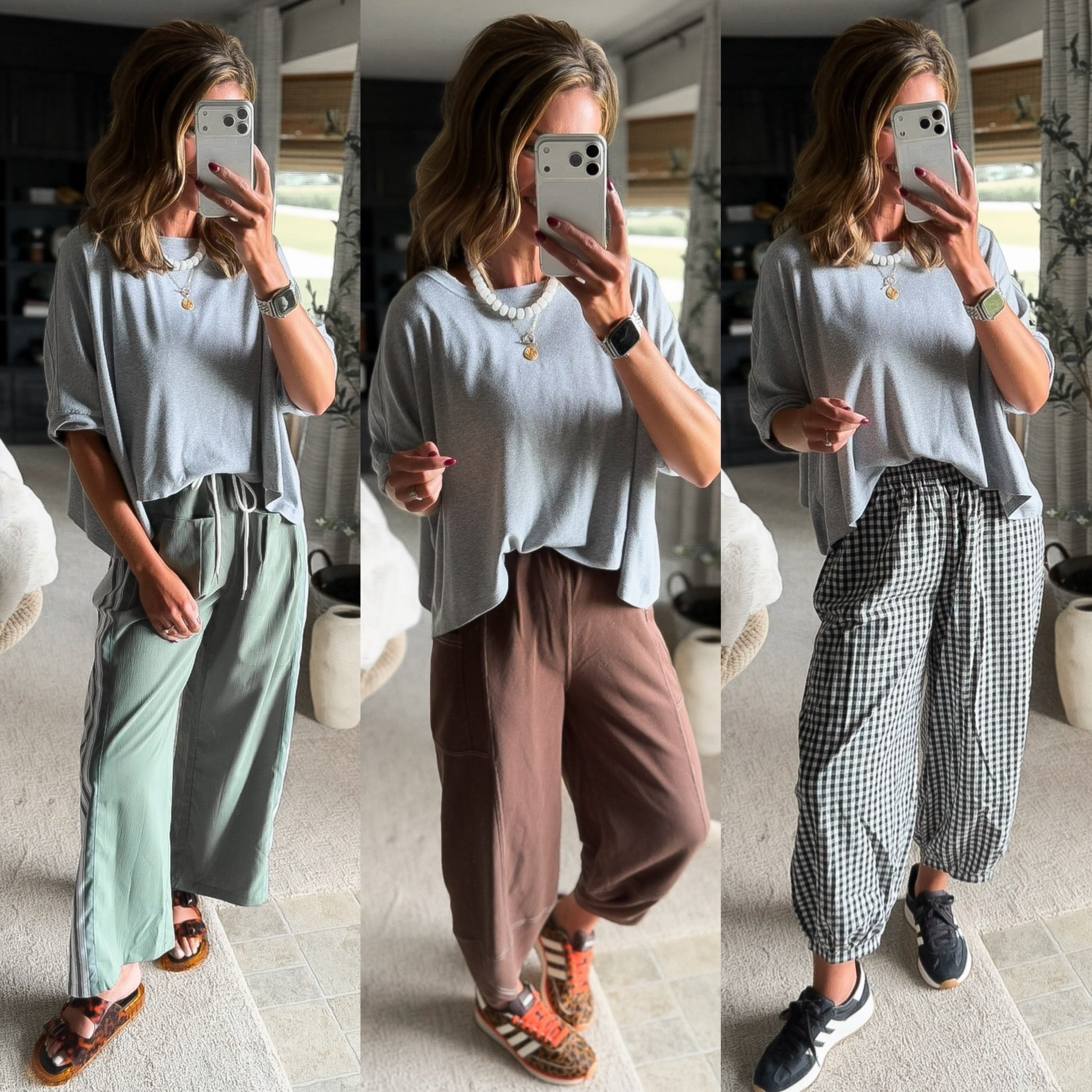 Amazon oversized tee that is perfect for casual days. 
Tee/ small
Pants/ medium

#LTKOver40 #LTKSeasonal