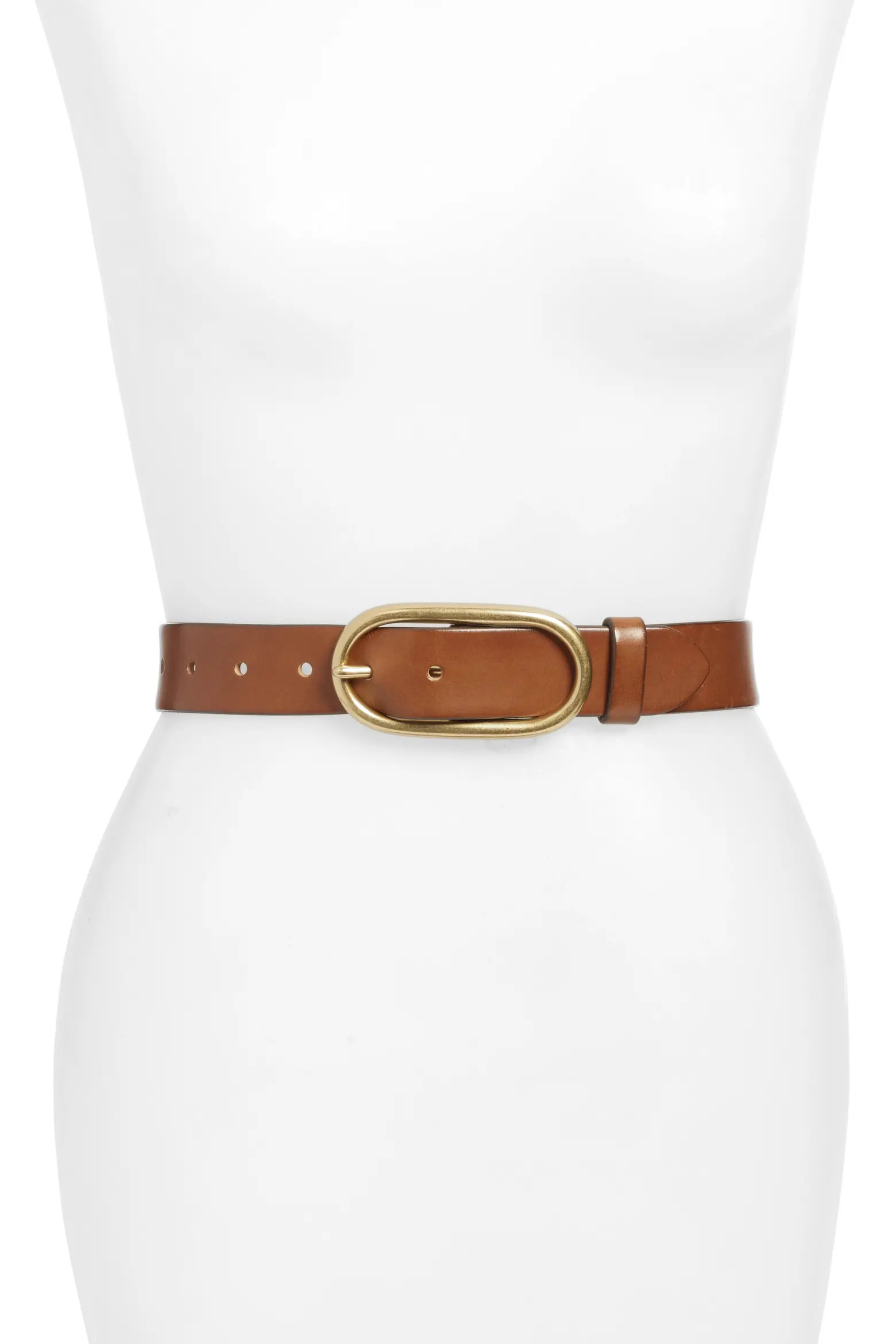 Treasure & Bond Oval Buckle Leather Belt (Women) | Nordstrom | Nordstrom