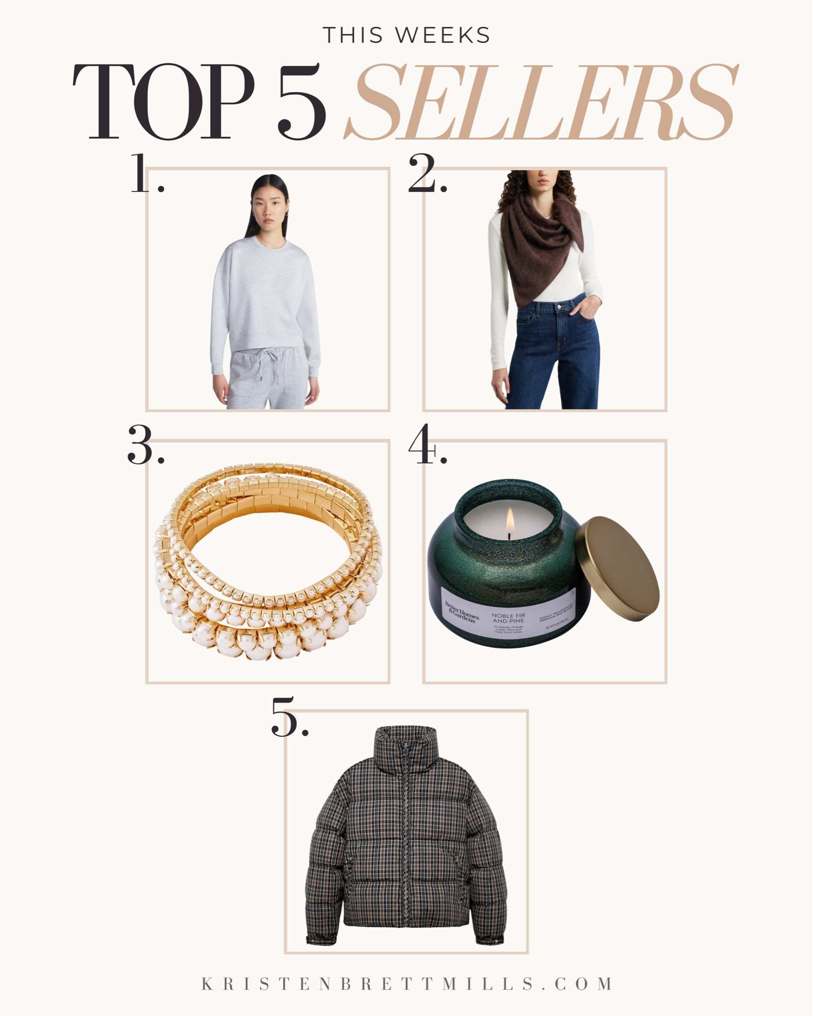 This Week’s Top 5 Sellers

Cozy sweaters
Oversized cardigans
Knit midi dresses
Plaid shackets
Wide-leg trousers
Knee-high boots
Chunky loafers
Turtlenecks
Trench coats
Quilted jackets

#LTKSaleAlert #LTKootd #LTKHoliday