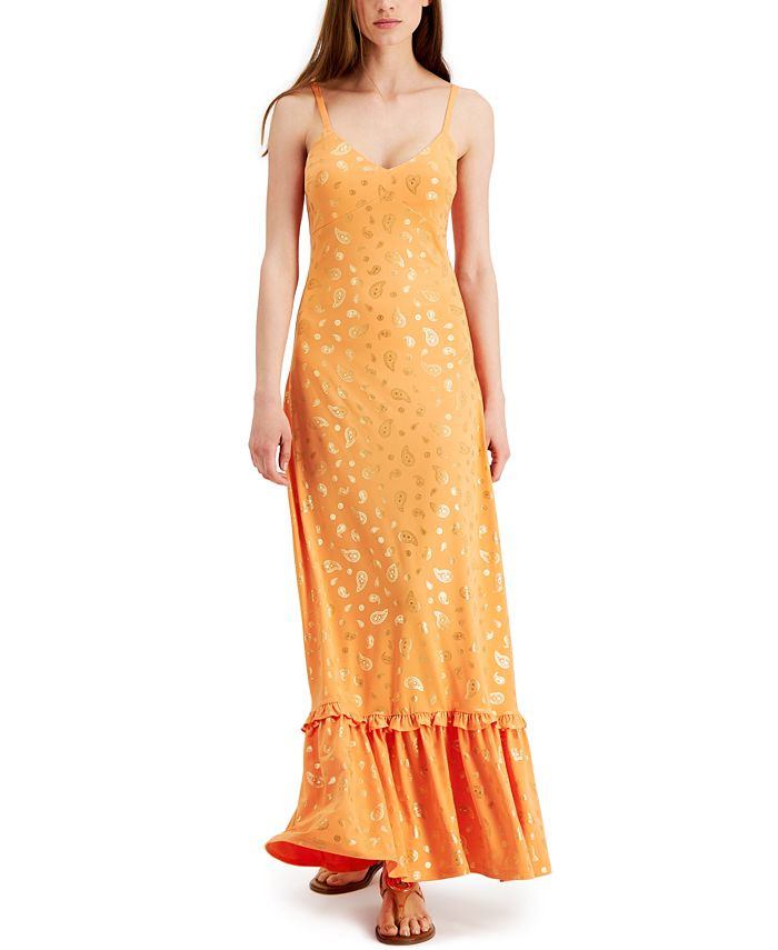 Metallic Paisley Maxi Dress, Regular & Petite Sizes | Macys (US)