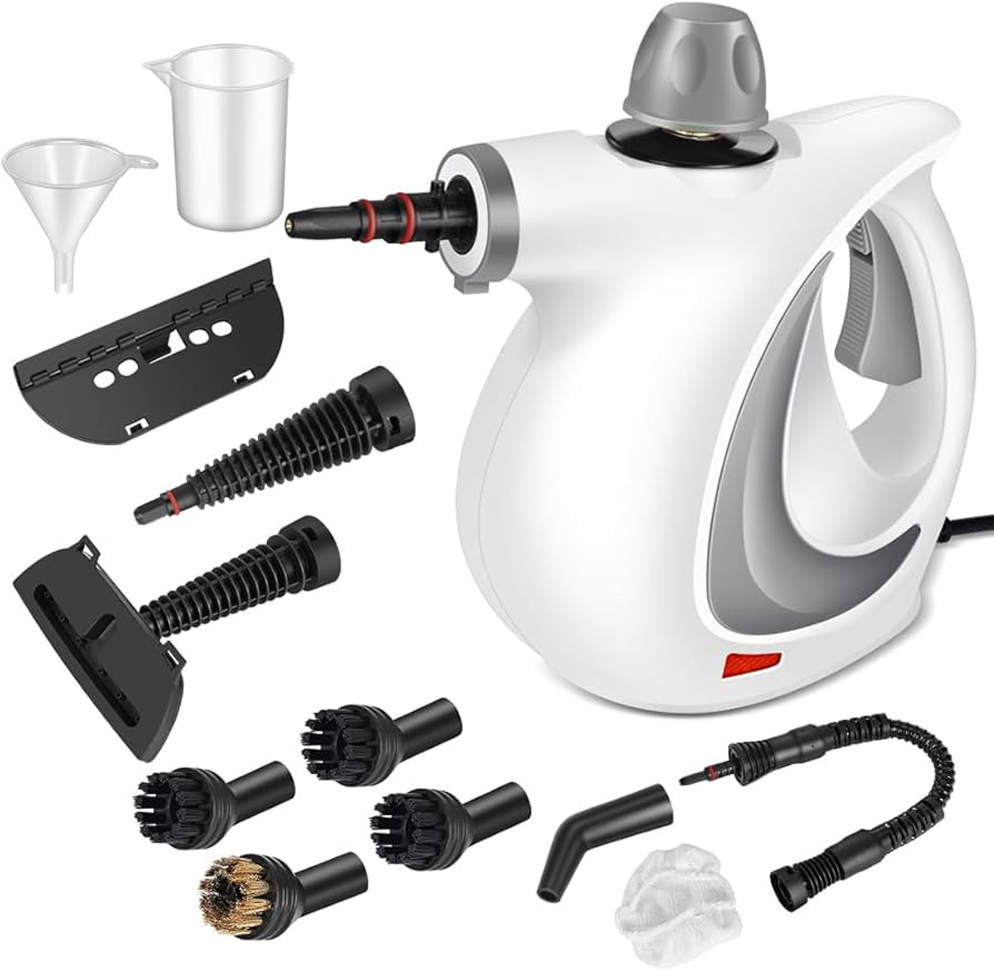 Handheld Pressurized Steam Cleaner with 12 pcs Accessories, Portable Steamer for Cleaning, Steam ... | Amazon (US)