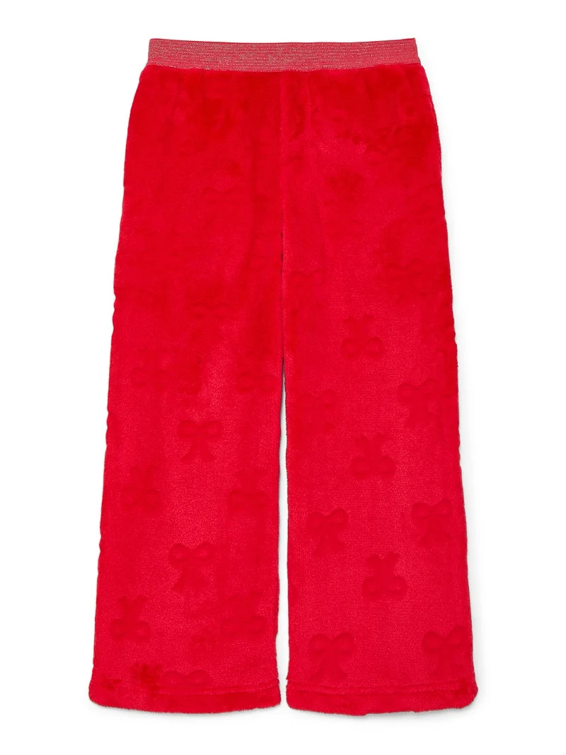 Wonder Nation Girls Straight Leg Sleep Pants, Sizes 4-18 | Walmart (US)