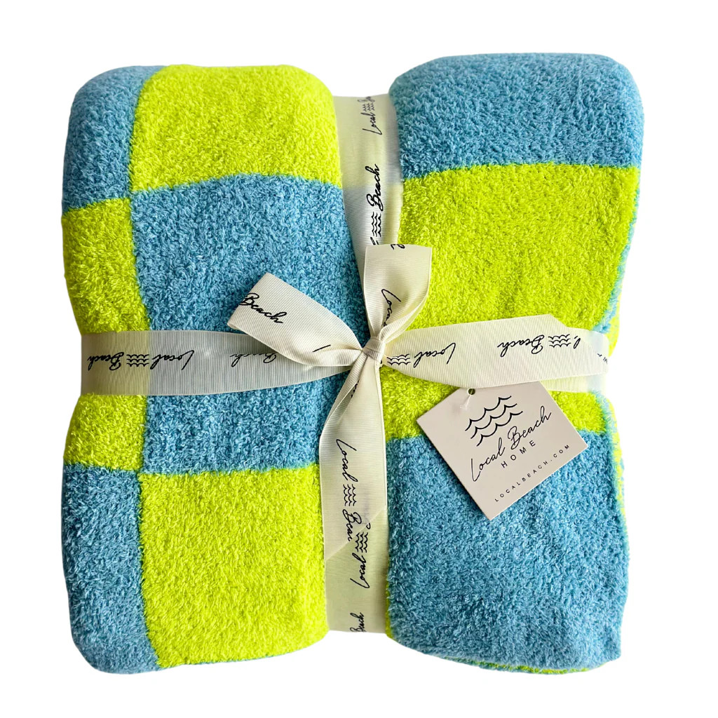 Checker Luxe Baby Blanket | Local Beach