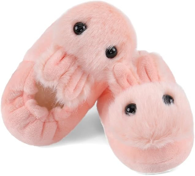 KAKU NANU Toddler Kids Slippers Cute Animal Cartoon Shoes Girls Boys Warm Fleece Winter Household... | Amazon (US)