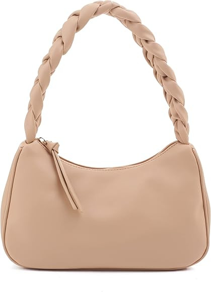 Emperia Braided Top Handle Shoulder Bag For Women, Trendy Designer Small Hobo Tote Handbag | Amazon (US)
