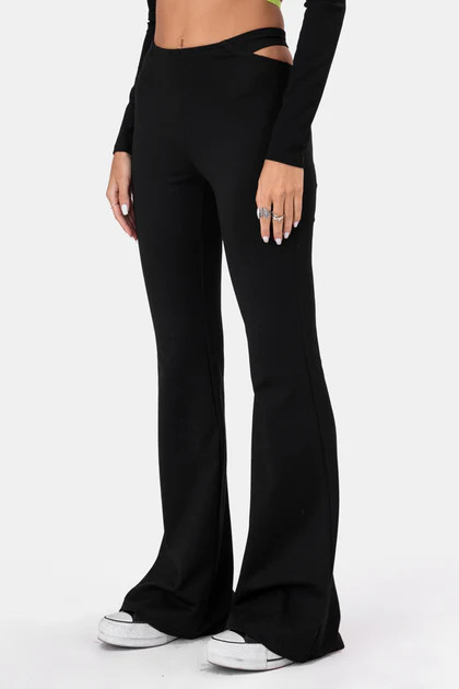 Lion Cut-Out Flared Pants | ADIKA