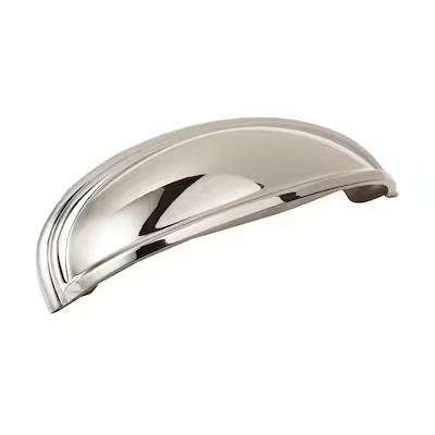 Amerock  Ashby 3-in or 4-in Center to Center Polished Nickel Dual Mount Oval Cup Drawer Pulls | Lowe's
