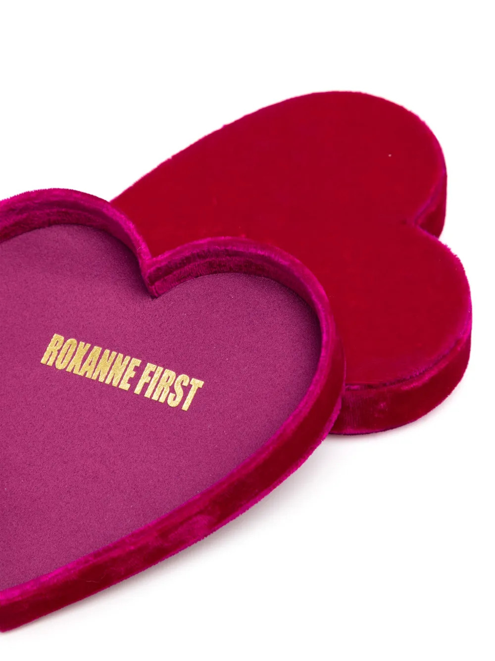 Roxanne First heart-shape velvet-finish Jewellery Box  - Farfetch | Farfetch Global