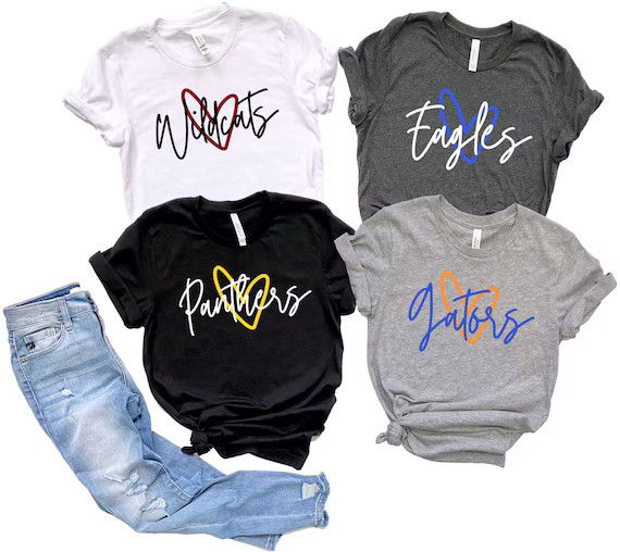 Custom Mascot Shirt Custom School Shirt Team Mascot Shirt - Etsy | Etsy (US)