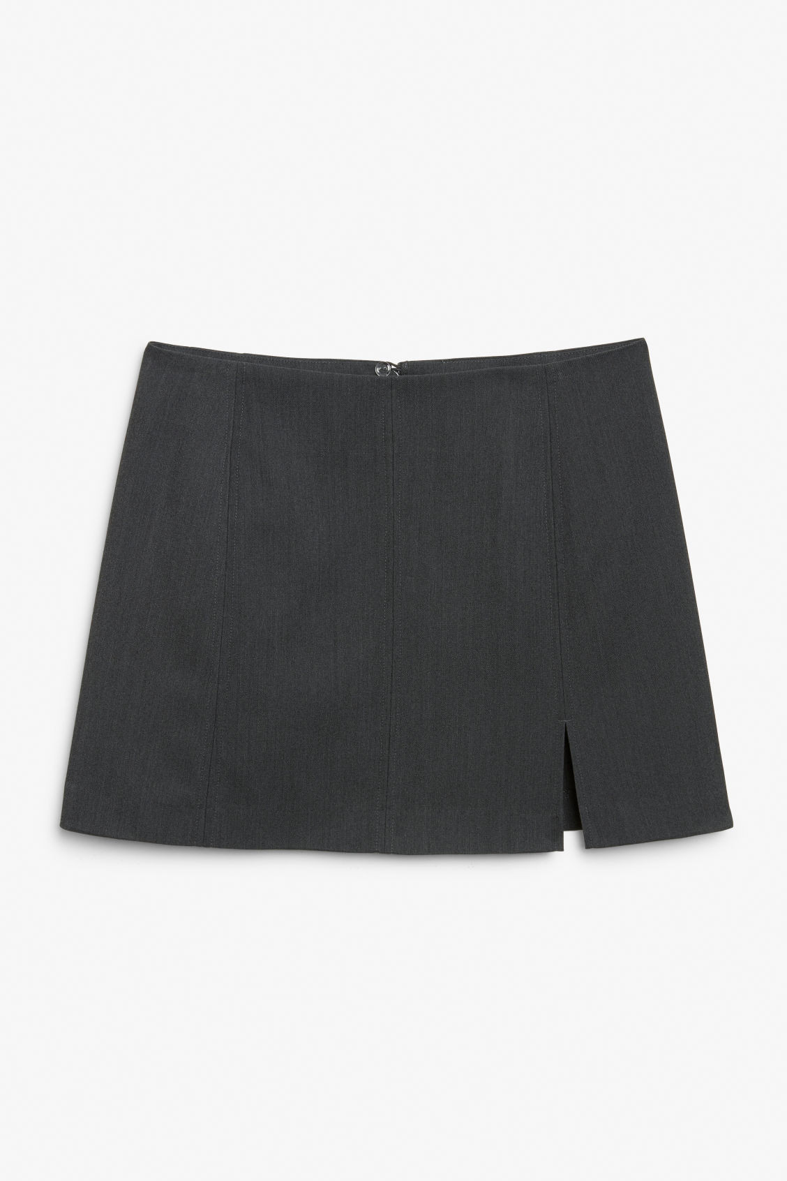 Classic panel mini skirt - Grey | Monki