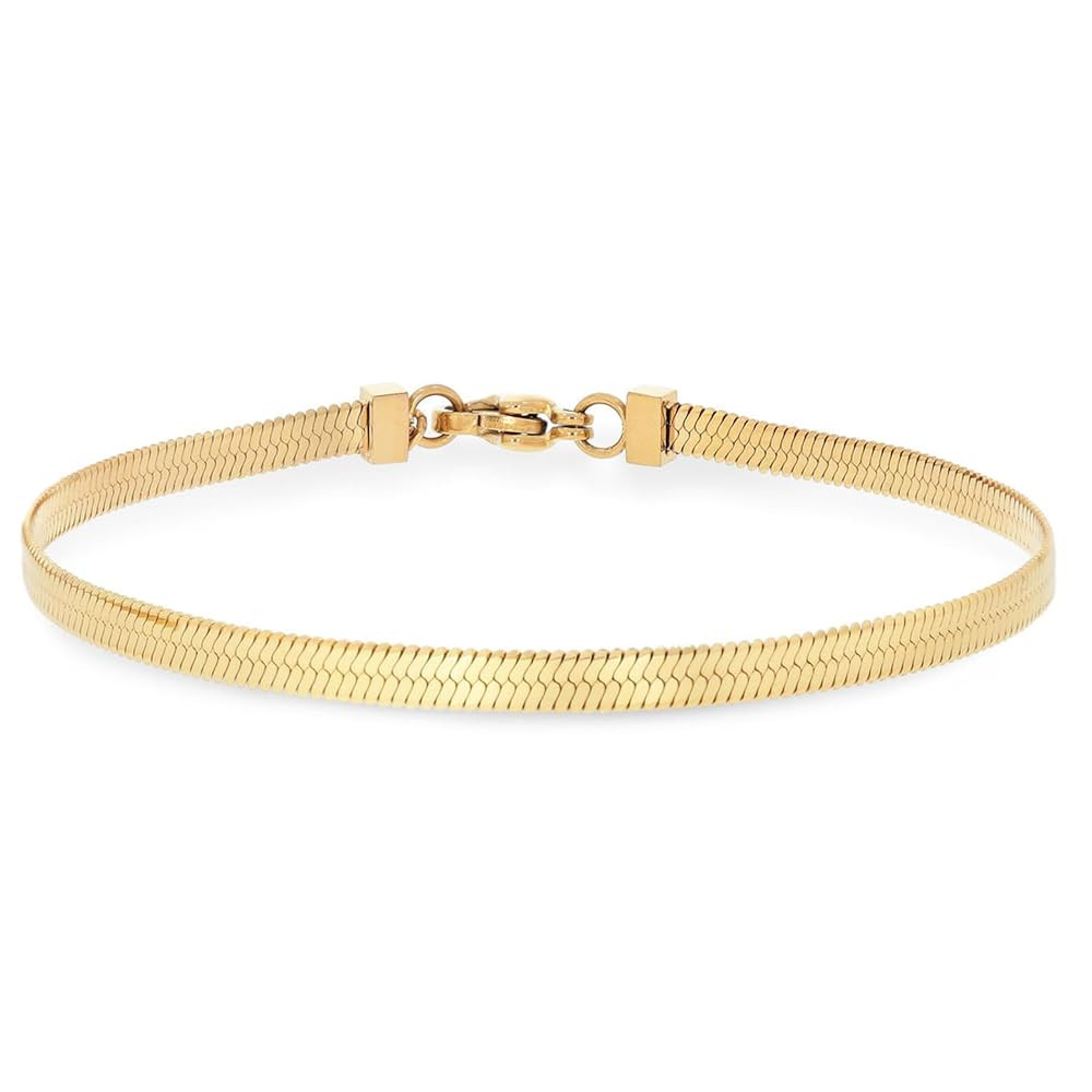 Hey Harper Gold Bracelet For Women Trendy - 14K Gold Dainty Bracelet - Waterproof Sweatproof Non ... | Amazon (US)