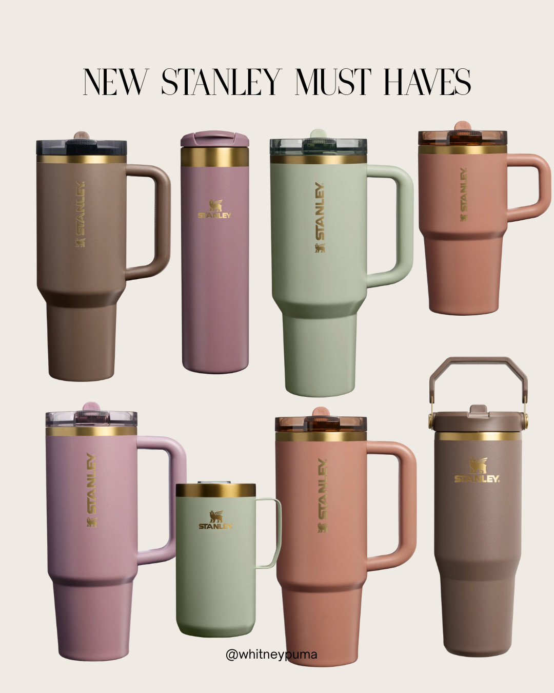 New Stanley Fall Colors are Here | Mocha | Chocolate Brown Tumbler | Gold Tumbler | 40oz | fall colors | Green Stanley | New stanley | leakproof tumbler | cup | larger water cup 

 #LTKSeasonal