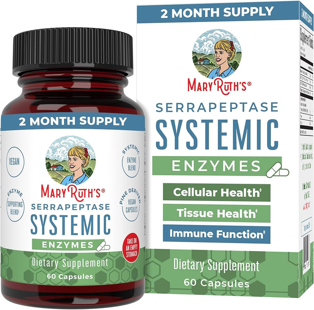 MaryRuth Organics Serrapeptase Enzymes Capsules | Up to 2 Month Supply | Enzyme Supplement for Hi... | Amazon (US)