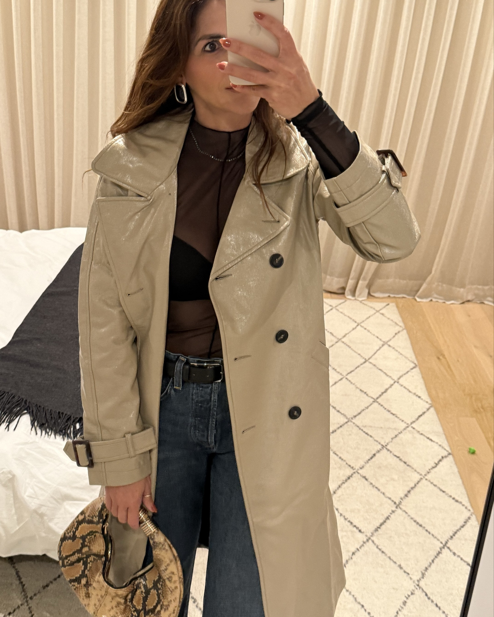 Going out on a rainy LA day ☔
(trench is from a previous collection from @apparis I linked the new version in brown) 

#LTKStyleTip #LTKSeasonal #LTKstorytime