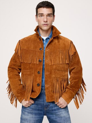 Suede Fringe Jacket | Banana Republic (US)
