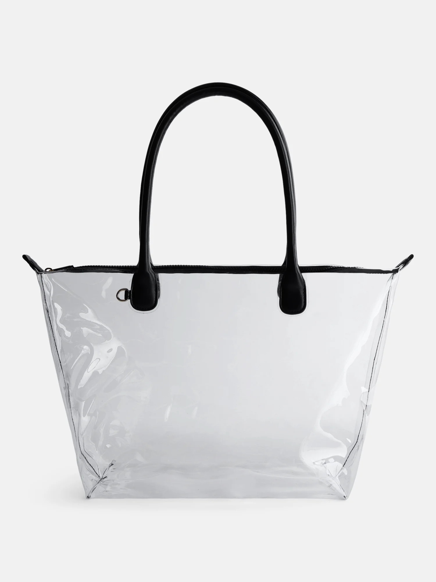 No Boundaries Women's Game Day Clear Tote Bag, Black | Walmart (US)