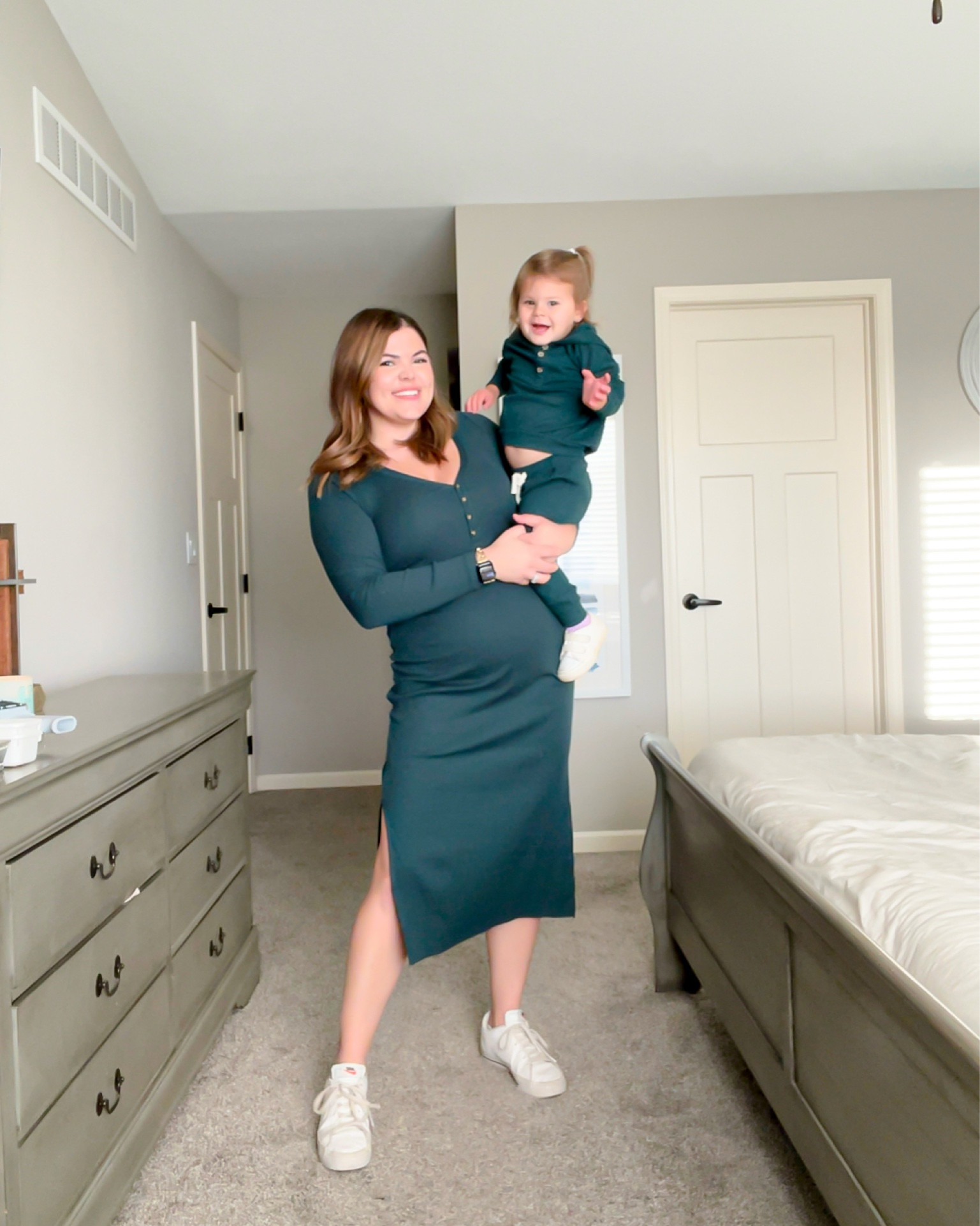 Old navy fall outfits - mama and mini outfit - toddler fall outfit - toddler girl - midsize - size 12 - midi dress - family photo outfit #ltkkids #ltkcurves #ltkfamily