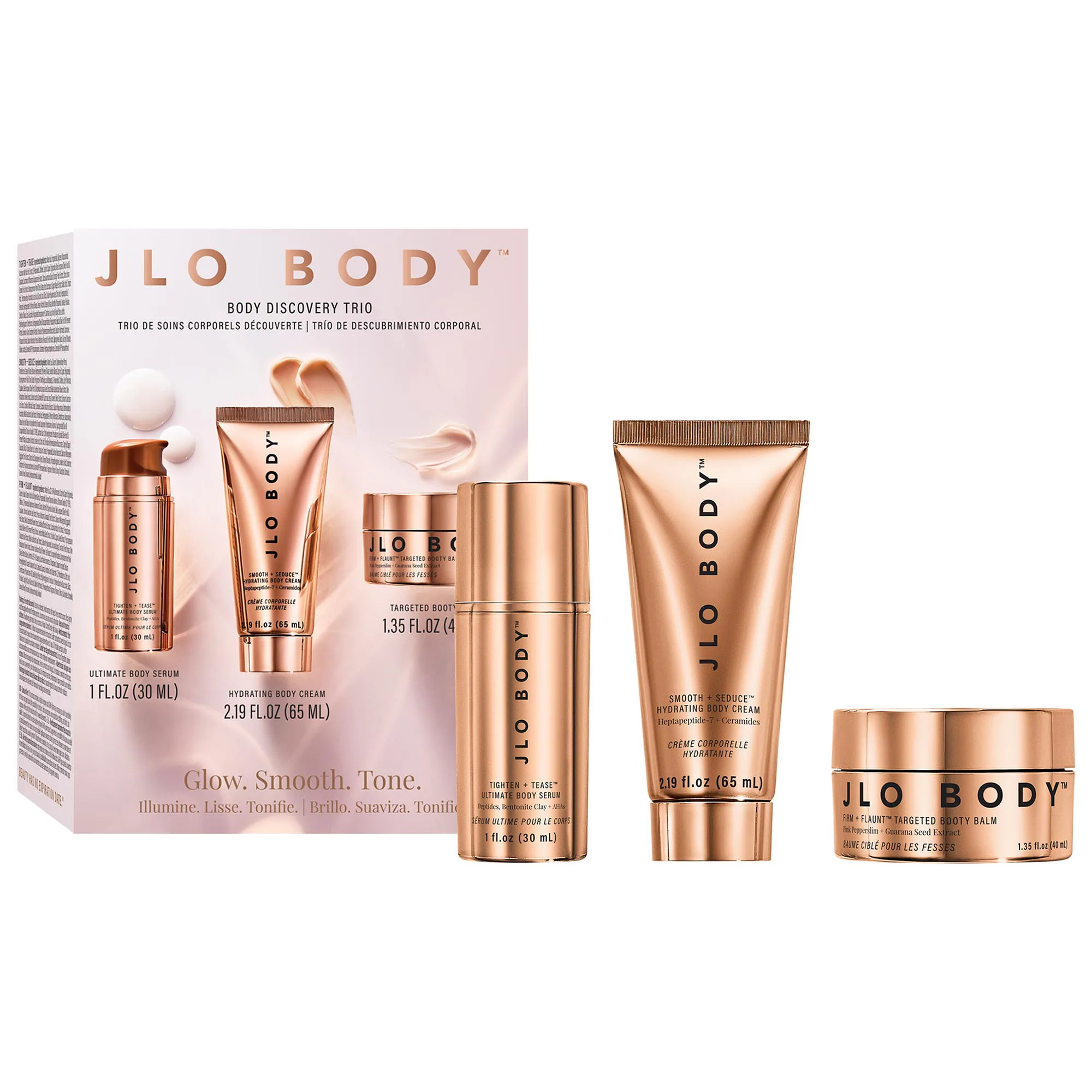 JLo Beauty Body Discovery Trio with AHAs + Caffeine | Sephora (US)