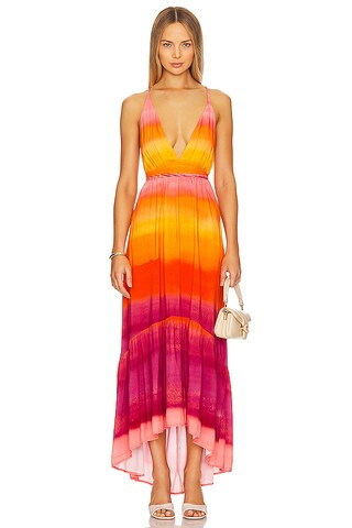 Maaji Moon Bay Maxi Dress in Orange from Revolve.com | Revolve Clothing (Global)